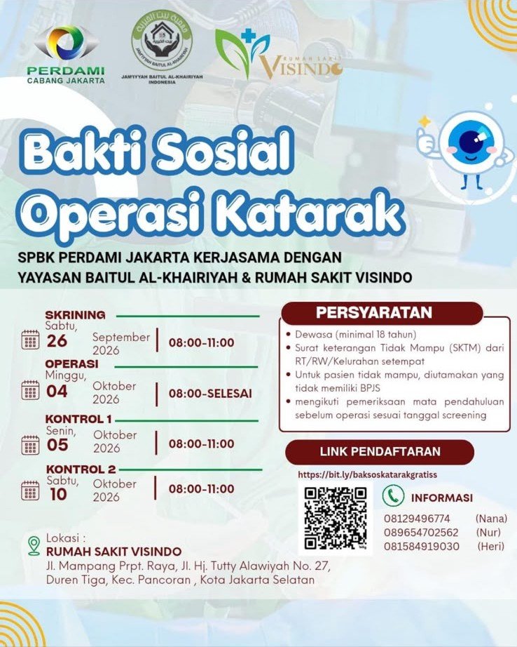 Poster Bakti Sosial Operasi Katarak - Rumah Sakit Visindo